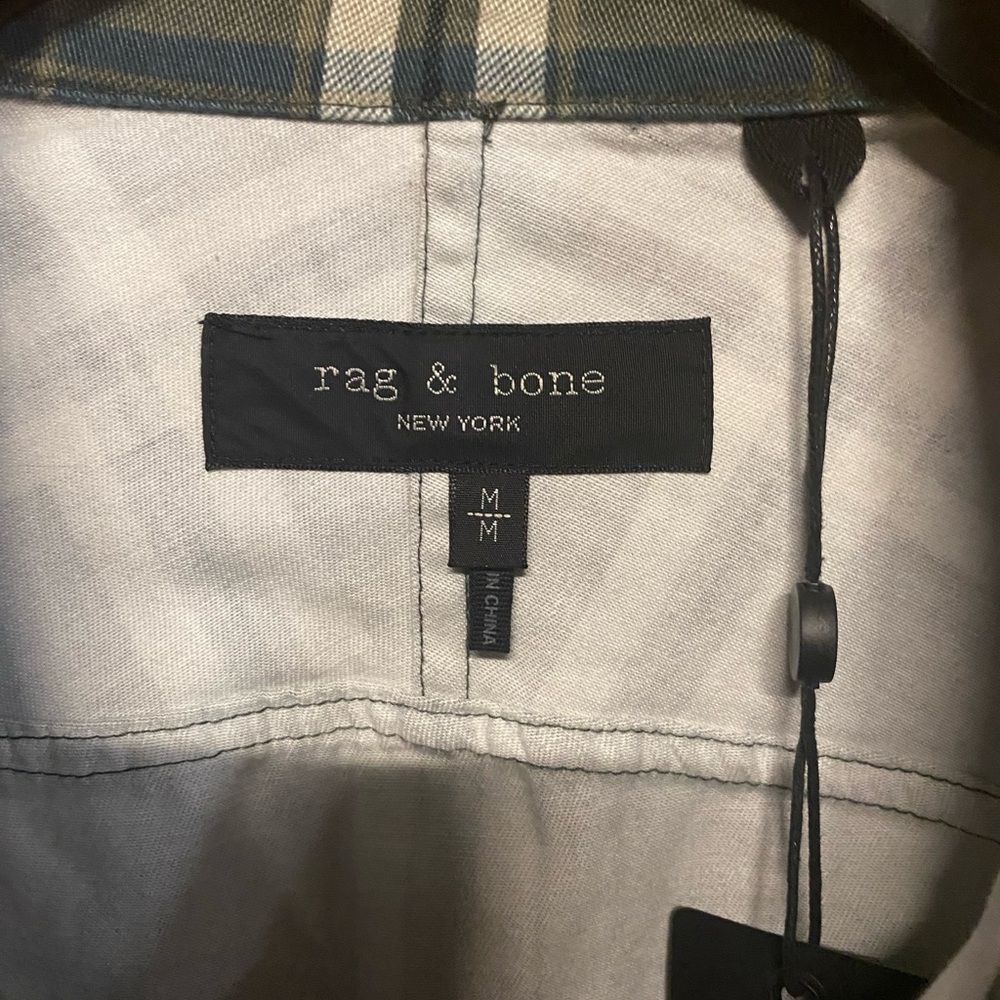 Rag & Bone Men’s Plaid Engineered Jack Snap Flannel Shirt - Picture 11 of 15